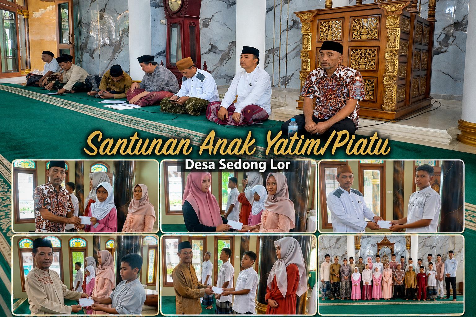 Pemdes Sedong Lor Gelar Santunan Anak Yatim dan Piatu pada 10 Muharram 1448 H