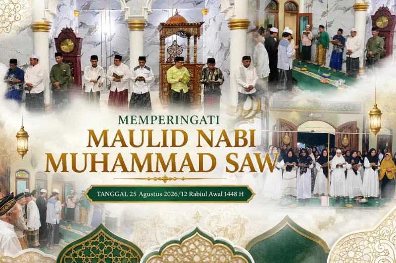 Peringatan Maulid Nabi Muhammad SAW di Masjid Al-Mu’awanah Desa Sedong Lor Berlangsung Khidmat